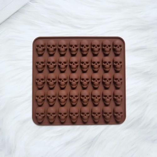 Hole silicone skull mold - 40,