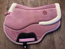 EQUIPAD Velvet Close Contact Saddle Pad Memory Foam full SIZE Pink/cream