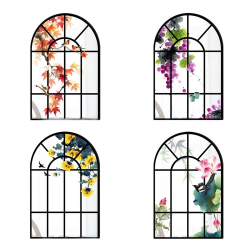 Arched window wall - arched,