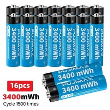 1.5V AA AAA Rechargeable Lithium Batteries with AA/AAA Battery Charger Light NEW