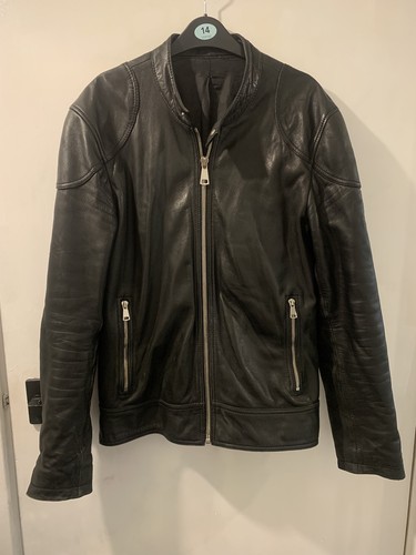 Zara men black genuine - men’s,