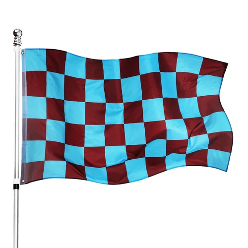 Checkered flag 5x3ft large - checkered,