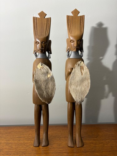 Pair vintage wooden hand - pair,