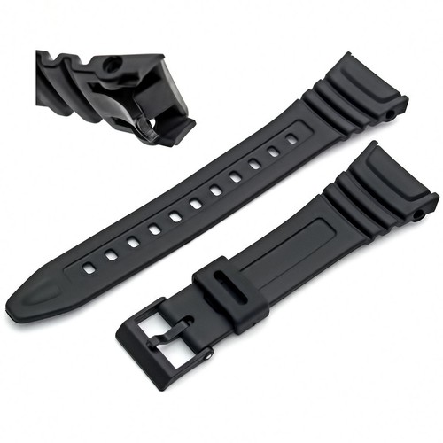 Watch strap flexible black - watch,