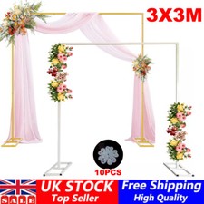 3x3m/10x10ft  Wedding Backdrop Stand Pipe Stage Flower Rack Arch Iron Party Door