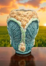 Antique Burleigh Ware Cauliflower Tall Vase Burslem & Leighton Burslem England