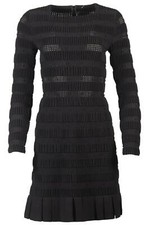 AZZEDINE ALAÏA WOOL BLEND MINI DRESS FR 38 UK 10
