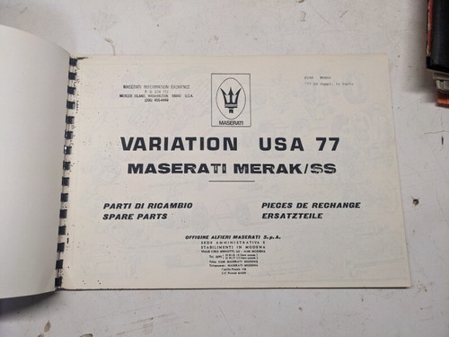Maserati merak spare parts - spare,