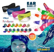 Ear Band-It Swimming Headband ULTRA Earband Bath Silicone Putty Buddies Earplugs