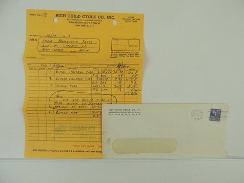 Vintage bsa dealer - order, form