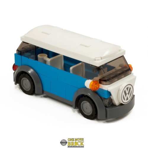 Blue camper van - van, vw