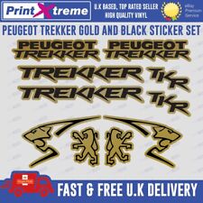 PEUGEOT TREKKER CUSTOM Decals/Stickers GOLD & BLACK TKR BUXY SPEEDFIGHT
