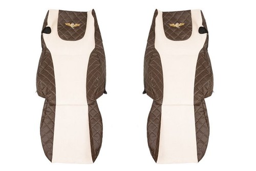 Seat cover brown champagne - brown,