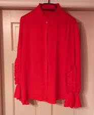 ZARA BASIC. ladies red blouse