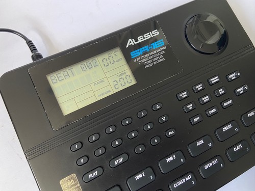 Alesis drum machine with - sr-16,