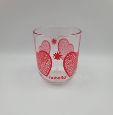 NUTELLA Red Heart Glass Tumbler, excellent condition 