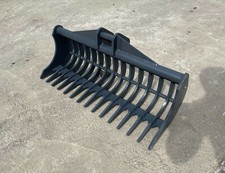 1-2 Ton Excavator Riddle land Rake Bucket Stone Rake Lawn £390 +VAT - Bobcat E19
