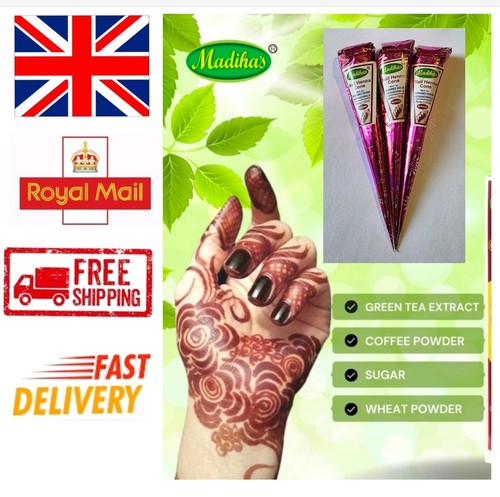 Madiha nail henna cones red - henna, 3
