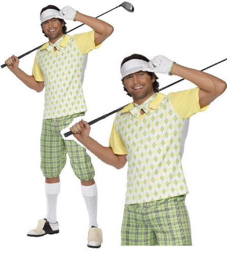Golfer costume mens golf - golfer,