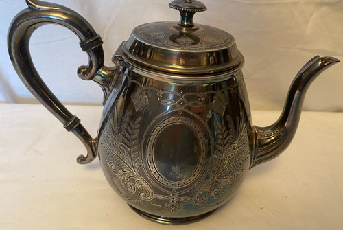 Ornate silver plated - &,
