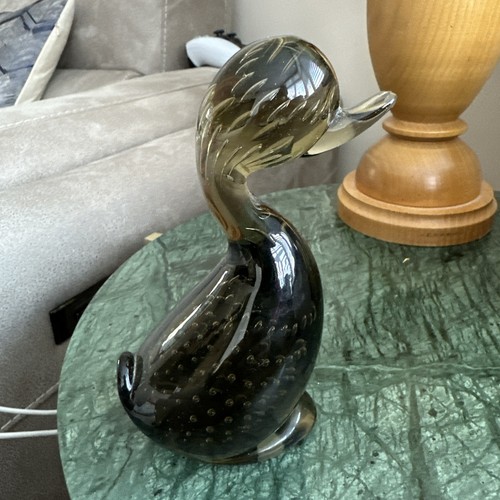 Whitefriars glass duck - 23-7.,