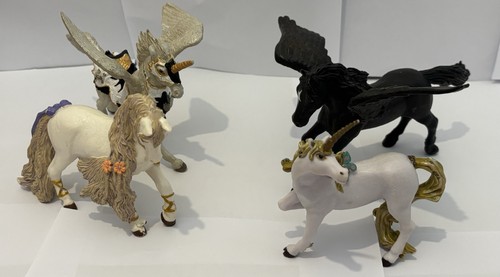 Papo unicorn black pegasus - black,