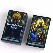 Stained Glass Tarot Table Card Game Deck Card Game Fortune Telling Card