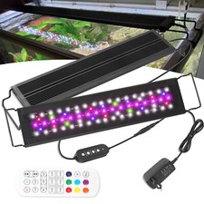 Aquarium Lighting 30-135cm RGB LED 24/7Timer ALL DAY MODE Full Spectrum Light