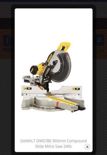 Dewalt dws780 305mm sliding - 305mm,