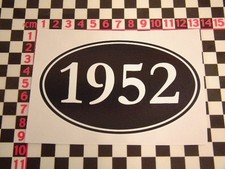 1952 Year Sticker - Zephyr Consul Daimler Conquest A99 Austin Somerset Birthday