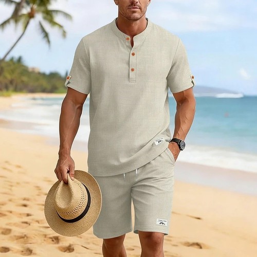 Men linen look - men's,