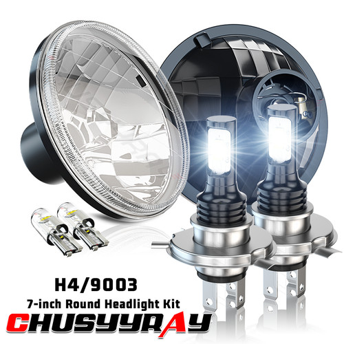 Pair inch round led - 7",