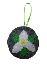 Handmade Trillium Ornament