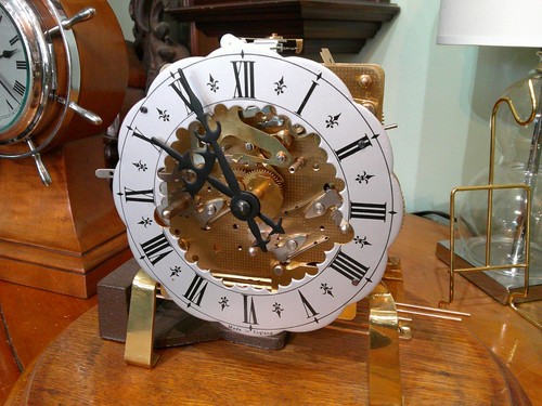 Skeleton clock dial chapter - clock, 5"
