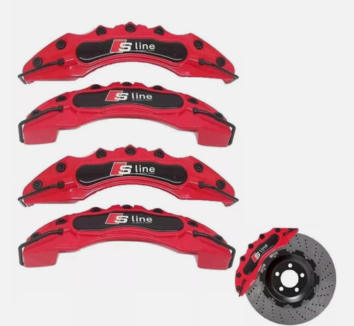 Brake caliper covers red - caliper, for
