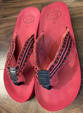 Fat Face Flip Flops Thongs Red