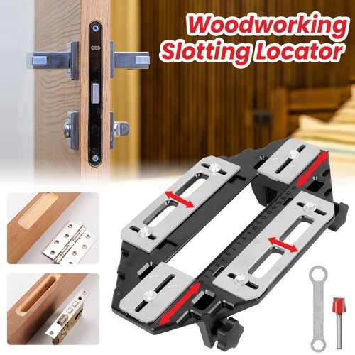 Wooden door hinge - jig, lock