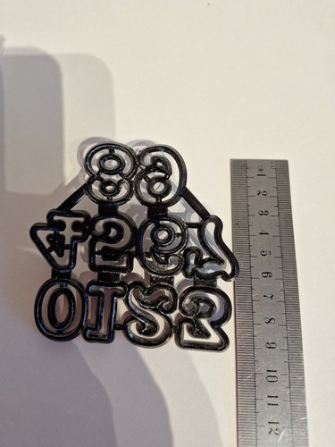 Numbers patchwork cutters - -,