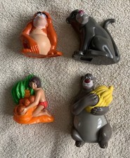1997 McDonalds Disney Toys Disney JUNGLE BOOK Candy Dispensers Set of 4 Vintage