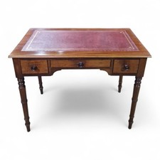 Victorian leather top desk -