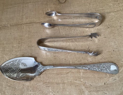 Lot antique silver plate - x,