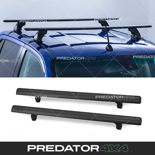 Black roof mounted cross - mounted,