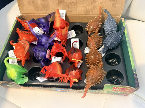 Light dinosaur rings - dinosaur,