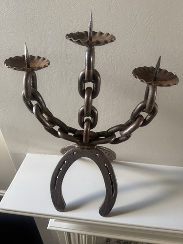 Brutalist vintage cast iron - vintage,