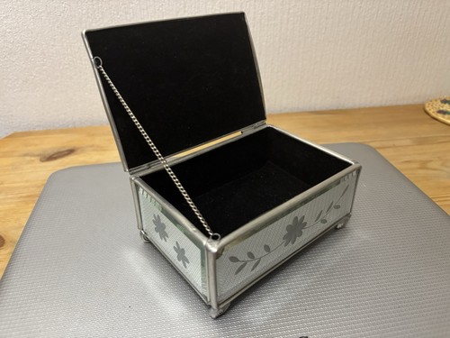 Large jewellery box silver - box,