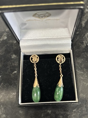 Vintage gold earrings - gold,
