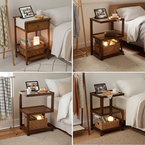 Small side table bamboo - small,