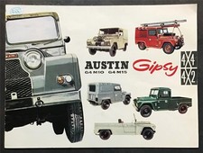 AUSTIN GIPSY G4 M10 & G4 M15 Car Sales Brochure c1964 #2136/C