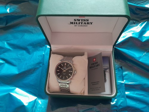 Swiss military chrono - by, men's