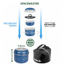 Brunner Carezza Space Master 22cm Stacking Compact Saucepan Set - Blue